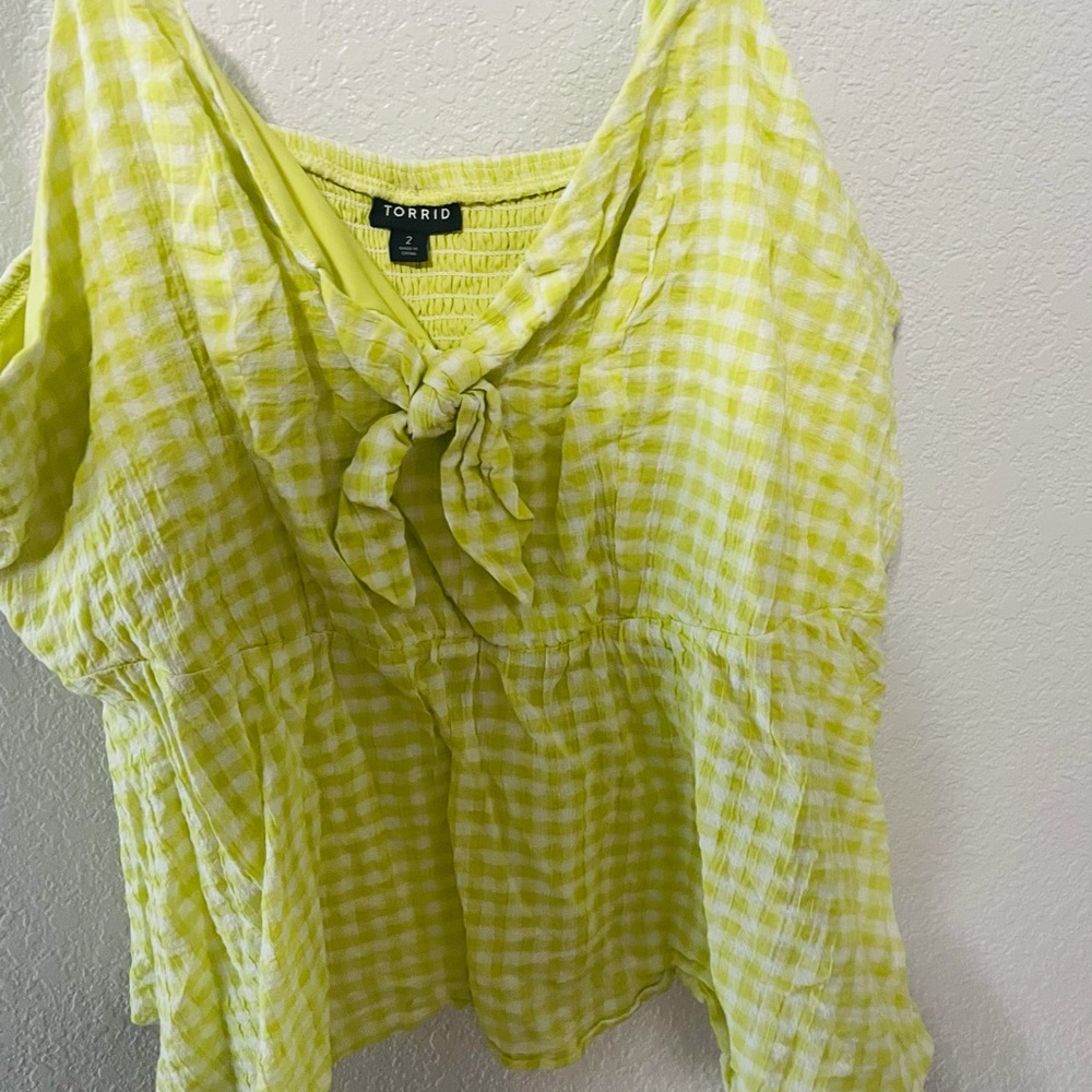 Lime torrid top